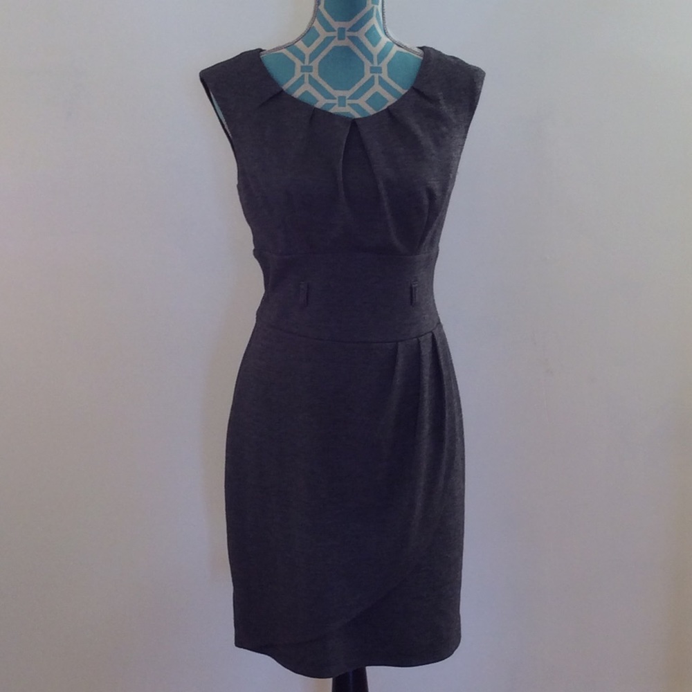 Carole Little dress Charcoal Gray 8